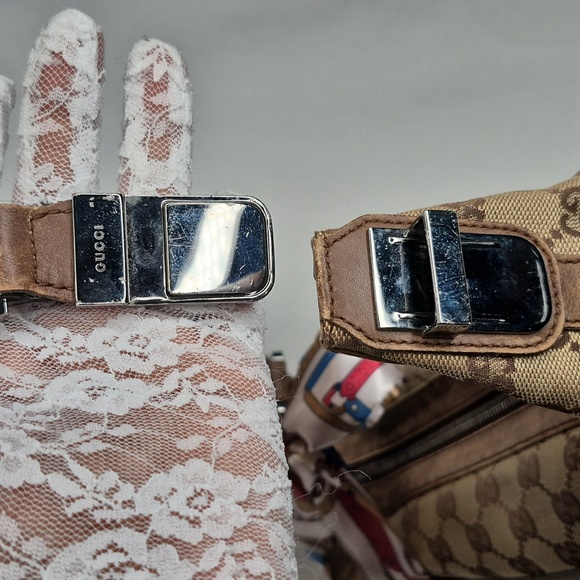 Gucci Vanity Square GG Monogram Canvas Leather Shoulder Bag - Picture 11 of 17